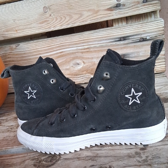 Converse Charcoal High-Top Sneakers - Picture 11 of 14
